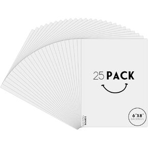 Golden State Art, 25 Pack 11x14 Bright White Backing Board for Frames, Pictures, Photos and More