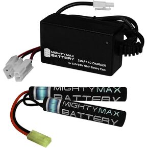 Mighty Max Battery 8.4V 1600MAH Butterfly تحل محل HK VFC HK416 CQB RIFLE + 8V Charger