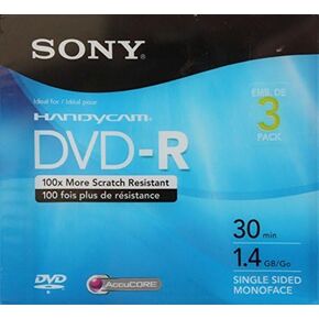 Sony Mini DVD-R 30 min 1.4 GB (Pack of 3)