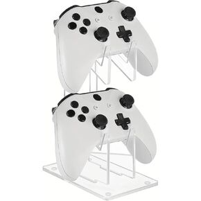 2-Tier Controller Holder Game Controller Holder Stand for Desk, Transparent Universal Storage Organizer Controller Stand