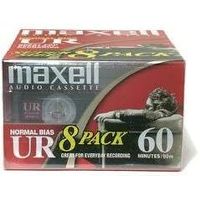 Maxell Normal Bias Audiocassette Multi-Pack UR-60/8