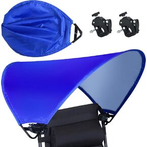 Beach Chair Canopy Foldable Chair Umbrella Sun Shade Attachment for Beach Camping Fishing Lounge Tanning Zero Gravity Chair