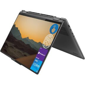 Lenovo Yoga 7i 16" Touchscreen Business 2-in-1 Convertible Laptop, 16" WUXGA Touchscreen, Intel i5-1335U, 16GB LPDDR5 RAM, 512GB SSD, FP Reader, Backlit Keyboard, HDMI, Wi-Fi 6, Windows 11 Pro, Grey