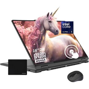 Lenovo Yoga 7 2-in-1 14" WUXGA (1920x1200) Touchscreen Laptop, 3.5GHz, 6-core AMD Ryzen 5 8640HS, 8GB LPDDR5 RAM, 512GB SSD, Backlit Keyboard, Fingerprint, Wi-Fi 6, Win11, Artic Grey, EAT Accessories