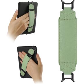 حزام يدوي ناعم من 9-11 بوصة من قادة Ereaders & Fire Tablet متوافق مع Fire HD 10/iPad 9.7/iPad Mini/Galaxy Tab A8 A9/Huawei خفيفة الوزن أسود عالي المرونة حامل القبضة -black
