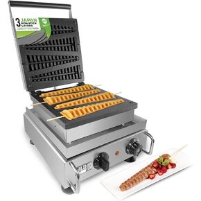 ALDKitchen Waffle Stick Maker | Waffles on a Stick | Waffle Making Machine | 110V (4 Big)