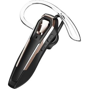 سماعة Bluetooth ذات الأذن المفردة V5.4 إلغاء الضوضاء الميكروفون ، سماعة الأذن Bluetooth ، 36 ساعة وقت الحديث ، سماعات الرأس اللاسلكية الخالية من اليدين للقيادة/المكتب/الأعمال ، مكالمات واضحة تمامًا ، خفيفة الوزن (الذهب)