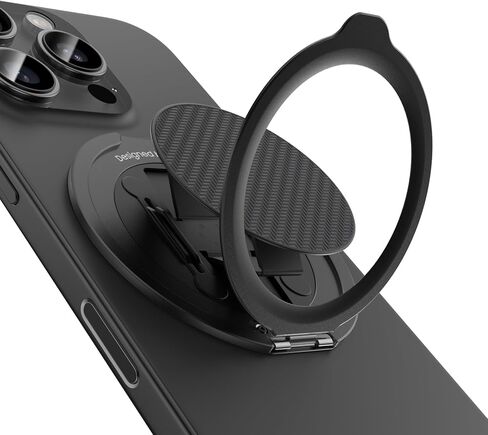 BENKS ArmorPop Magnetic Phone Grip & Stand for MagSafe, 360° Rotation Adjustable Phone Ring Holder for iPhone 16/15/14/13/12 Series, Durable Kevlar Design in Kuwait
