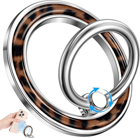Phone Ring Holder Compatible with MagSafe - Magnetic Cell Phone Grip for Women Girls Magnet Removable Finger Ring Grip Stand Cute Girly Kawaii Vintage Flower for iPhone 16 15 14 13 Pro Max Plus in Saudi Arabia