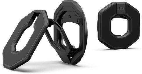 URBAN ARMOR GEAR UAG Magnetic Ring Stand Monarch Mag2 w/Built-in Bottle Opener - Ultra-Strong Double Magnet MagSafe Compatible Metal Phone Ring Grip 360 Rotation Multi-Functional Kickstand, Black in Saudi Arabia