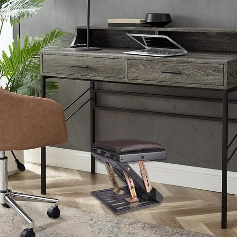 Scalebeard Rocking Foot Rest for Under Desk at Work,Two Mode of Use Footrest with Removable Warmer Feet Pocket for Home,Office,Gaming,Computer,Ergonomic Foot Stool with Massaging Beads for All Seasons in Kuwait