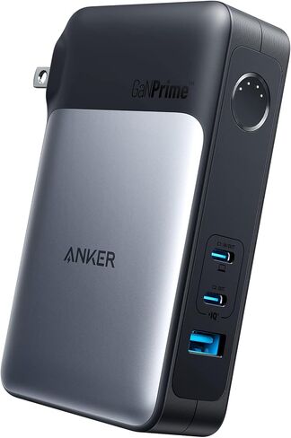 Anker GaNPrime Power Bank, 2-in-1 Portable Charger, 10,000mAh 30W USB-C Battery Pack with 65W Wall Charger, Works for iPhone 15/15 Plus/15 Pro/15 Pro Max/14/13, Samsung, Pixel, MacBook, Dell in Saudi Arabia