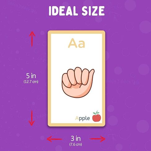 Alpine Choice لغة الإشارة الأمريكية للمبتدئين - بطاقات فلاش ASL للأطفال الرضع والأطفال الصغار والبالغين - بطاقات اتصال للأطفال غير اللفظيين الذين يعانون من تأخر الكلام أو التوحد - بطاقات المساعدة البصرية in Saudi Arabia