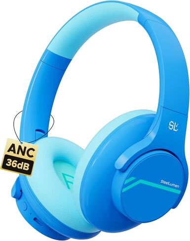 Nova1lite Kids Wireless Wireless Noves Deganing سماعات الرأس ، Bluetooth 5.3 ، المجلد الآمن 74/85/94dB ، بطارية 40 ساعة حقيقية ، شحن سريع من النوع C ، ميكروفون مدمج لطائرة السفر المدرسية ، الأرجواني in Saudi Arabia