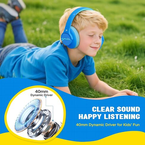 Nova1lite Kids Wireless Wireless Noves Deganing سماعات الرأس ، Bluetooth 5.3 ، المجلد الآمن 74/85/94dB ، بطارية 40 ساعة حقيقية ، شحن سريع من النوع C ، ميكروفون مدمج لطائرة السفر المدرسية ، الأرجواني in Saudi Arabia
