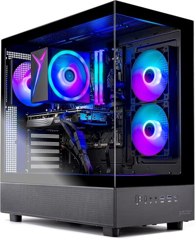 Skytech Gaming Azure 3 Desktop PC, Ryzen 5 9600X 3.9 Ghz (5.4GHz Turbo), NVIDIA RTX 5060 Ti 16GB, 1TB Gen4 NVMe SSD, 16GB DDR5 RAM 5200, 650W Gold PSU, Wi-Fi, Win 11 in Saudi Arabia