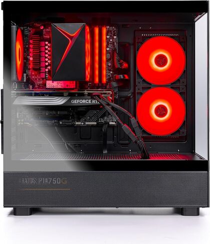 Skytech Gaming Azure 3 Desktop PC, Ryzen 5 9600X 3.9 Ghz (5.4GHz Turbo), NVIDIA RTX 5060 Ti 16GB, 1TB Gen4 NVMe SSD, 16GB DDR5 RAM 5200, 650W Gold PSU, Wi-Fi, Win 11 in Saudi Arabia