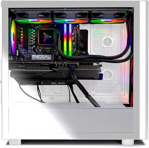Skytech Azure Gaming PC Desktop, Ryzen 7 9800X3D 4.7 GHz (5.2 GHz Turbo), NVIDIA RTX 5080 16GB, 2TB NVMe SSD, 32GB DDR5 RAM 6000 RGB, 850W Gold ATX 3 PSU, 360mm ARGB AIO, Wi-Fi, Win 11 in Saudi Arabia
