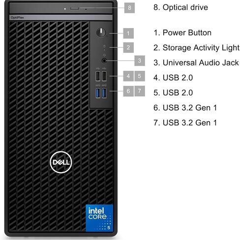 Dell Inspiron All-in-One Desktop Computer, 27" FHD Low Blue Light Display, Ultra-Quiet Design, 13th Gen 10 Core Intel i5-1334U, 32GB DDR5 Memory, 1TB PCIe SSD, White Wireless KB & Mouse, Windows 11 in Saudi Arabia