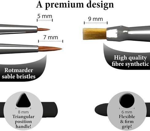 فرش طلاء مصغرة من The Army Painter Gamemaster - فرش طلاء نموذجية للرسم المصغر - مجموعة فرش طلاء أكريليك مع عنصر إضافي للتفاصيل المصغرة in Kuwait