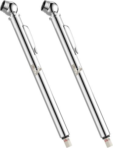 UNCO- Pencil Tire Pressure Gauge, 2 Pack, Black, Tire Gauges for Tire Pressure, Air Pressure Gauge for Tires, Air Gauge Tire Pressure, Car Tire Pressure Gauge, Tire Air Gauge, Bike Tire Guage in Saudi Arabia