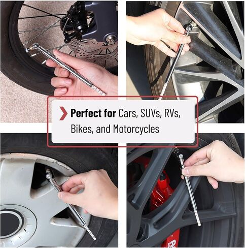 UNCO- Pencil Tire Pressure Gauge, 2 Pack, Black, Tire Gauges for Tire Pressure, Air Pressure Gauge for Tires, Air Gauge Tire Pressure, Car Tire Pressure Gauge, Tire Air Gauge, Bike Tire Guage in Saudi Arabia
