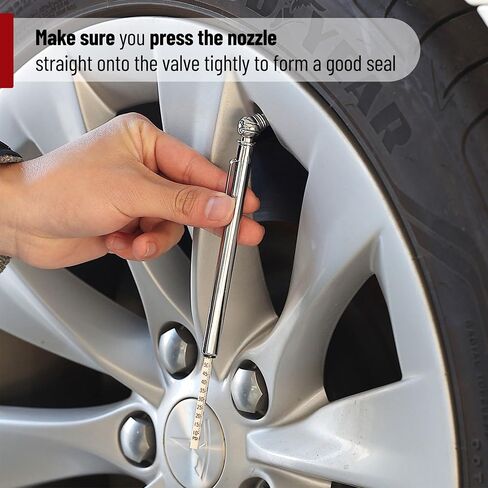 UNCO- Pencil Tire Pressure Gauge, 2 Pack, Black, Tire Gauges for Tire Pressure, Air Pressure Gauge for Tires, Air Gauge Tire Pressure, Car Tire Pressure Gauge, Tire Air Gauge, Bike Tire Guage in Saudi Arabia