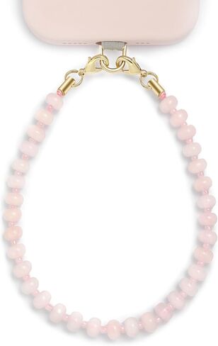 Natural Stone Phone Charm, Beaded Healing Phone Wrist Strap, Handmade Cellphone Chain Lanyard with Tether Tab in Kuwait