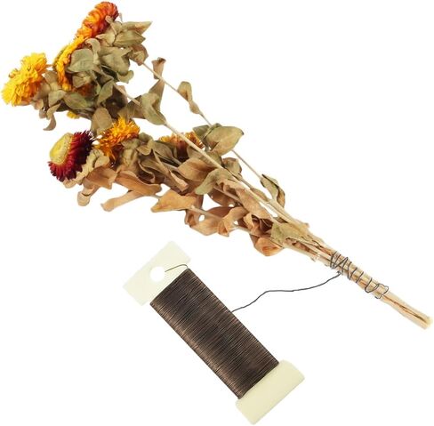 JFFX Floral Wire 38 Yards Paddle Wire 22 Gauge Florist Wire Flexible Green Flower Wire for Wreath Making Craft Floral Flower Arrangements in Kuwait