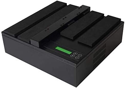 EZ DUPE 1 to 4 SSD HDD Hard Drive Flatbed Duplicator - 36GB/Min - Standalone Copier & Sanitizer/Eraser for Multiple SATA 3.5 Disk & 2.5 Solid State Drives at Copy Speed up to 600MB/Sec (DM-HS3-HDD04) in Saudi Arabia