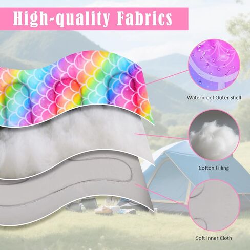 Camping Sleeping Bag for Kids Girls Boys,3 Season Warm Sleeping Bag Waterproof Portable for Outdoors Traveling,Camping in Kuwait