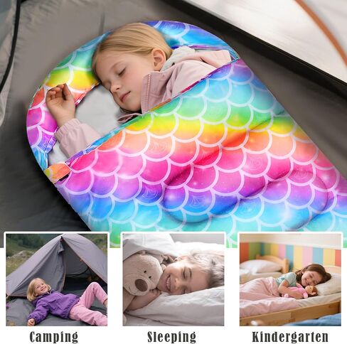 Camping Sleeping Bag for Kids Girls Boys,3 Season Warm Sleeping Bag Waterproof Portable for Outdoors Traveling,Camping in Kuwait