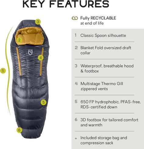 NEMO Equipment Disco Men's & Women's Endless Promise Down Sleeping Bag in Saudi Arabia