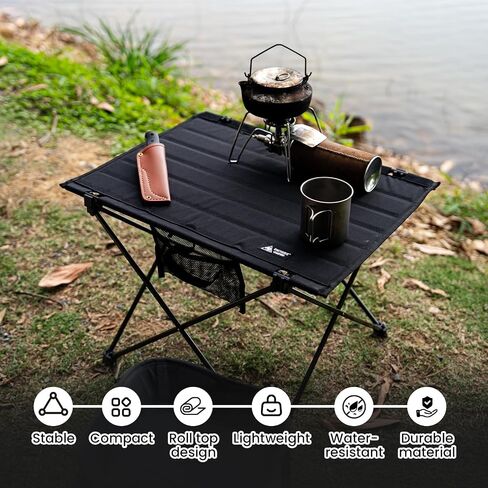 ONETIGRIS CAMPMATE Camping Table, Lightweight Folding Table Sturdy & Quick Setup, Holds Up to 66 lbs, Perfect for Camping, Hiking, Backpacking, Picnic, Beach, Travel (Ranger Green) in Saudi Arabia