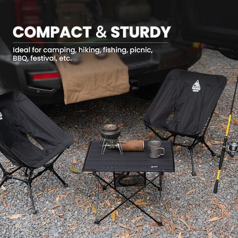 ONETIGRIS CAMPMATE Camping Table, Lightweight Folding Table Sturdy & Quick Setup, Holds Up to 66 lbs, Perfect for Camping, Hiking, Backpacking, Picnic, Beach, Travel (Ranger Green) in Saudi Arabia