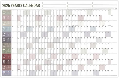 Calendar 2024-2025 - Wall Calendar 2024-2025, 12" x 17", July 2024 - December 2025, 2024-2025 Wall Calendar with Julian Dates - Black Waterink in Saudi Arabia