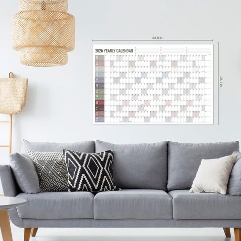 Calendar 2024-2025 - Wall Calendar 2024-2025, 12" x 17", July 2024 - December 2025, 2024-2025 Wall Calendar with Julian Dates - Black Waterink in Saudi Arabia