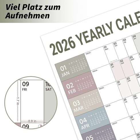 Calendar 2024-2025 - Wall Calendar 2024-2025, 12" x 17", July 2024 - December 2025, 2024-2025 Wall Calendar with Julian Dates - Black Waterink in Saudi Arabia