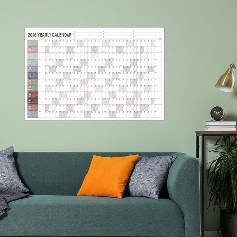 Calendar 2024-2025 - Wall Calendar 2024-2025, 12" x 17", July 2024 - December 2025, 2024-2025 Wall Calendar with Julian Dates - Black Waterink in Saudi Arabia