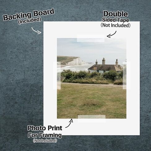 لوحات دعم من Golden State Art مقاس 7 × 7، 25 قطعة من الألواح الداعمة باللون الأبيض الساطع | دعامة من الورق المقوى بسمك 4 طبقات لإطارات الصور والمطبوعات الفنية والمنحوتات والصور in Kuwait