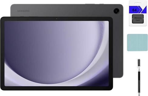 Samsung Galaxy Tab A9+ 11 inch 256GB Android WiFi Tablet, Big Screen, Quad Speakers, Upgraded Chipset, Multi Window Display, Slim, Light, Durable Design, Graphite with Accessories in Kuwait