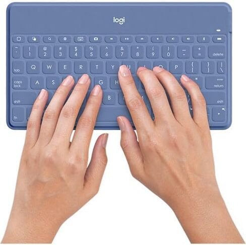 مفاتيح مفاتيح Bluetooth Super-to-to-go لـ IPhone و iPad و Apple TV-Smoky Blue (متجدد) in Saudi Arabia
