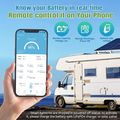 بطارية 12V 100AH ​​LIFEPO4 ، بطاريات ليثيوم ديب لدورة إعادة الشحن ، 100A BMS مع حماية منخفضة الإيقاع ، مثالية للربع ، الطاقة الشمسية ، القوارب ، البحرية ، محرك التصيد in Kuwait