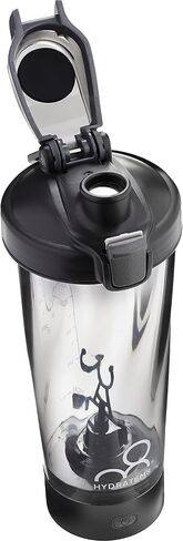 Electric Shaker Bottle 20oz: Automatic Clump-free Nutrition Powder Vortex Blender Cup with Magnetic Charging - Leakproof & Quiet Protein Mixer - Black Portable Gym Gifts for Athletes/Gym in Saudi Arabia