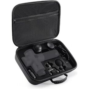 tombert Carrying Case for Hypervolt Massage Gun, 2025 5 Attachment Slots Portable Storage Box, Hard Shell Storage Box for Hypervolt Portable Massage Gun (Case Only)
