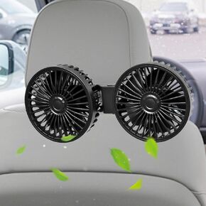 Backseat Car Fan, Car Fan for Back Seat, Back Seat Fans for Kid (No Battery)