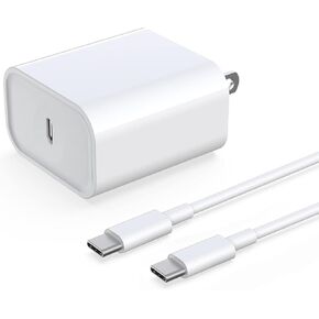 USB C Fast Charger for Apple iPad Air 13/11‑inch M3 (2025) A3266/A3267/A3270/A3268 /A3269/A3271 iPad Tablet Fast Charger Block with USB C Charging Cable Cord (6.6Ft)