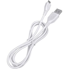 5ft White Micro USB Cable Charger Cord Lead Compatible with Samsung Galaxy J2 J3 J4 J4+ J5 J6 J6+ J7 J8 Cord