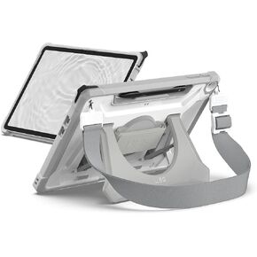URBAN ARMOR GEAR UAG Designed for Microsoft Surface Pro 1st Edition 12" Case - Rugged Protective Cover with Multi-Angle Built-in Kickstand Pen Holder Hand Strap & Shoulder Strap, Plasma Ice/Black