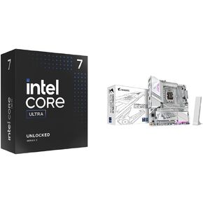 Intel Ultra 7 Desktop Processor 265k - 20 Cores (8p+12e) و Gigabyte Z890 Aorus Pro Ice Intel Core Ultra (Series 2) LGA 1851 Mother